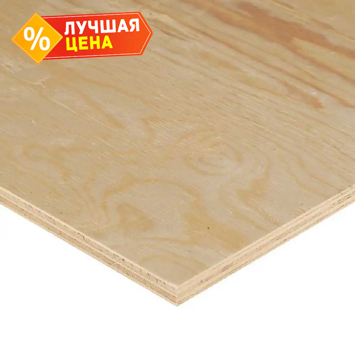 Фанера ФСФ береза сорт 3/3 18х1220х2440 мм